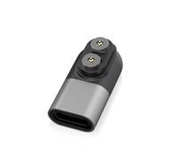 Whychstore Magnetic USB C Charging Dock for LEDLENSER P&H Series, Aluminum Alloy Adapter with 5V 500mA Output, Compatible with P2R P4R P5R P6R P7R P18R H5R H7R H15R H19R iF2R iF3R iF4R ML6