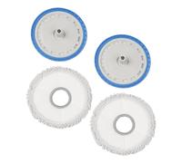 Whychstore Microfiber Mop Cloth Holder Bracket for Ecovacs DEEBOT Pro & Omni Robot Vacuums, Reusable Washable Water-Locking Design, 2-Pack Bracket + 2 Mop Cloths