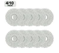 Whychstore Microfiber Mop Cloths for Karcher RCV 5 Plus Robot, 4-Pack or 10-Pack Replacement Cleaning Pads, Grey Reusable Floor Mopping Accessories