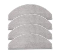 Whychstore Microfiber Mop Pads for eufy L60 Hybrid Robot Vacuum, Reusable Washable Cleaning Cloths, 4 Pack Light Gray