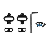 Whychstore Mountain Bike Clipless Pedal Cleats, Stainless Steel Anti-Slip Locking Pads for for spd Two-Hole Cycling Shoes, Black