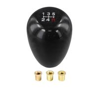 Whychstore Racing Manual Gear Shift Knob, Carbon Fiber Aluminum Shifter Head M8/M10 Thread for 5/6 Speed MT Cars, Black Universal Fitment
