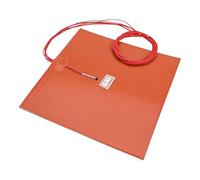 Whychstore Silicone Heating Pad 220V 500W for Ender-3/CR-10 3D Printer, 200mm Square Heated Bed with Rubber Insulation, Quick Heating and Even Heat Distribution