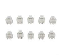 Whychstore TTC Silent V2 Linear Switches 10 Pack Pre-lubed Quiet Mechanical Keys for RGB Gaming Keyboard Hot-swap 5-pin(White)