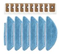 Whychstore Vacuum Dust Bags and Mop Cloths Kit, Compatible with Lubluelu SL60D SL61 SD80, Nonwoven Fabric Replacement Parts for Efficient Cleaning