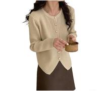 Whychstore Women's Lightweight Cardigan Open Front Long Sleeve Knit Sweater Casual Summer Outerwear Black Grey White Apricot One Size