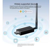 Whychstore Zigbee 3.0 USB Gateway Bridge Dongle with Aluminum Shell for Smart Home Automation, 2.4GHz Wireless up to 400m Range Supports up to 128 Devices, Includes 1.5m Data Cable