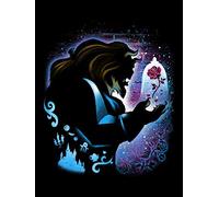 WHYCJXWL Diamond Painting Kits for Adults and Kids, Full Drill Round Rhinestone Paint with Diamonds, Beauty and The Beast DIY 5D Diamond Art and Dotz (12X16 Inch)
