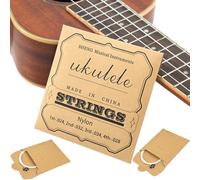 WHYCNJL 2 Sets of Nylon Ukulele Strings, New Nylgut, Set of 4 Strings, White, Light Gauge, Perfect Sound Quality, Durable and Reliable, Simple Replacement