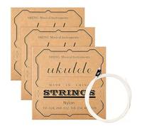 WHYCNJL 3 Cuerdas de Nylon para Ukelele Juego de 4 Cuerdas, Nuevo Nylgut, Cuerdas de Nylon para Ukelele de Concierto/Soprano, Blanco