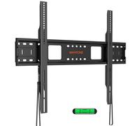 WHYFONE Heavy Duty Fixed TV Wall Bracket Holds up to 125kg for 55-120 inch TVs, Low Profile TV Mount Ultra Slim Universal Bracket Fits 16"/18"/24" Studs MAX VESA 900x600mm - Easy DIY Install
