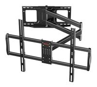 WHYFONE Heavy Duty XXL TV Wall Bracket with 1090mm Extra Long Articulating Arm for 42-110" TVs, 180° Swivel +5°/-15° Tilt Full Motion Wall Mount Bracket max. VESA 900x600mm up to 80kg