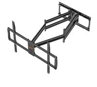 WHYFONE TV Wall Bracket with 1095mm Extra Long Articulating Arm for 60-120 Inch Extra Large Big Screens, XXL Heavy Duty Sliding Full Motion TV Wall Mount with Swivel Tilt VESA 900x600mm Up to 100kg