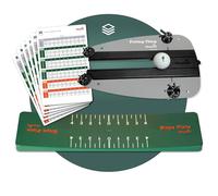 WHYGOLF Putting System: Ultimate Golf Putting Training Aid - Black Aluminum Alloy Foldable Mat