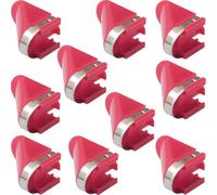 WHYHKJ 10PCS Stainless Steel & Plastic Red Peeler Blades for Rotato & Rotato Express, Automatic Electric Fruit & Vegetable Peeler Replacement Blades