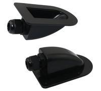 WHYHKJ 2PCS 6-12mm Waterproof Solar Cable Entry Connector Single Port Cable Entry Box for RVs Travel Trailers Boats and Yacht Solar Panel Mounts Black
