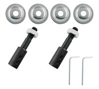WHYHKJ 2Sets 8mm Motor Arbor Adapter Bench Grinder Extension Shaft Threaded Shaft Backing Kit Shaft Arbor Extender for Polisher Sander Polishing Grinding Buffing Wheel Rotary