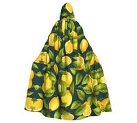 WHYJIC lemon fruit Picture Halloween Adult Hooded Cloak for various party and carnival settings