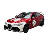 WHYMIRRJ Diecast 1:18 For Alfa Romeo Giulia GTAm Alloy Sports Car Model Scale Exquisite Metal Vehicle Model Collectors Ornaments Present(Red1)