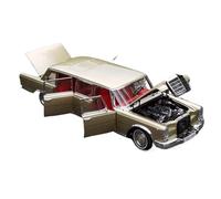 WHYMIRRJ Diecast 1:18 For Benz Pullman W100 600 Alloy Car Model Scale Realistic Miniature Vehicle Model Display Collection Present(Gold)