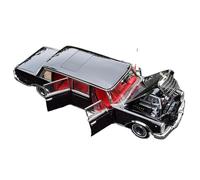 WHYMIRRJ Diecast 1:18 For Benz Pullman W100 600 Alloy Car Model Scale Realistic Miniature Vehicle Model Display Collection Present(Black)