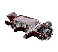 WHYMIRRJ Diecast 1:18 For Benz Pullman W100 600 Alloy Car Model Scale Realistic Miniature Vehicle Model Display Collection Present(Red)