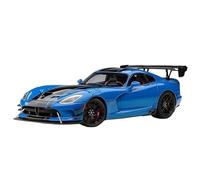 WHYMIRRJ Diecast 1/18 For DODGE VIPER ACR 2017 Alloy Car Models Simulation Static Scale Vehicle Model Collectors Display Present(Blue)