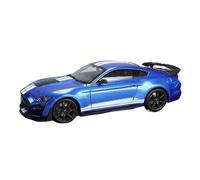 WHYMIRRJ Diecast 1:18 For Ford Mustang Shelby GT500 2020 Alloy Car Models Openable Doors Collectible Metal Vehicle Souvenirs Present(Blue)