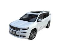 WHYMIRRJ Diecast 1:18 For Jeeps Grand Commander SUV Alloy Car Models Scale Simulation Vehicle Model Kits Ornaments Collection Present(White)