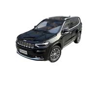 WHYMIRRJ Diecast 1:18 For Jeeps Grand Commander SUV Alloy Car Models Scale Simulation Vehicle Model Kits Ornaments Collection Present(Black)