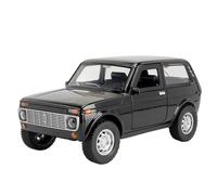 WHYMIRRJ Diecast 1:18 For Lada Niva Scale Diecast Alloy Car Models Openable Doors Collectible Model Decorative Souvenirs Present(Black)