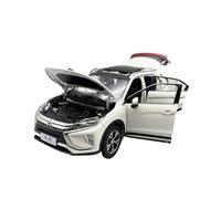 WHYMIRRJ Diecast 1:18 For Mitsubishi Eclipse SUV Alloy Car Models Scale Fashion Metal Vehicle Model Display Ornaments Collection Present(White)