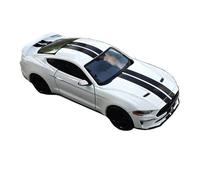 WHYMIRRJ Diecast 1:18 For Mustang GT Alloy Car Model Scale Simulation Vehicle Model Set Ornaments Collection Souvenir Present(White)