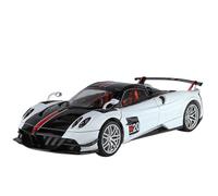 WHYMIRRJ Diecast 1:18 For Pagani Huayra BC Scale Alloy Sports Model Simulation Pre-built Vehicle Model Display Collection Present(White)