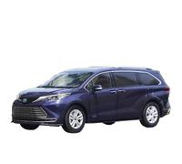 WHYMIRRJ Diecast 1:18 For Toyota Sienna MPV Alloy Car Models Scale Fashion Metal Vehicle Model Display Ornaments Collection Present(Purple)