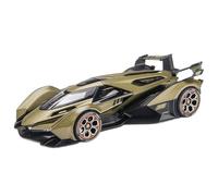 WHYMIRRJ Diecast 1:22 For Lamborghini V12 GT Scale Alloy Supercar Models Openable Doors Collectible Model Decorative Souvenirs Present(Green)