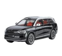 WHYMIRRJ Diecast 1:24 For AITO M9 SUV Scale Alloy Car Models Realistic Exquisite Full Door Vehicle Model Display Collection Present(Black)