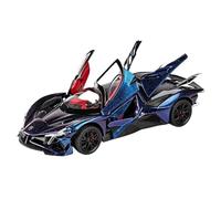 WHYMIRRJ Diecast 1:24 For Apollo Project EVO Scale Alloy Sports Car Model Luxury Miniature Vehicle Model Display Collection Present(Purple)