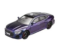 WHYMIRRJ Diecast 1:24 For Audi RS7 Scale Alloy Car Models Simulation Pre-built Vehicle Model Collection Souvenirs Present(Purple)