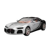 WHYMIRRJ Diecast 1:24 For Bugatti Atlantic BOLIDE Diecast Alloy Car Models Scale Model Kits Vehicle Model Display Collectible Present(Atlantic Silver)