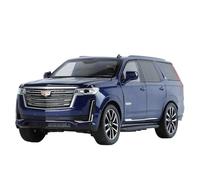 WHYMIRRJ Diecast 1:24 For Cadillac Escalade SUV Scale Alloy Car Models Realistic Exquisite Pre-built Metal Vehicle Model Present(Blue)