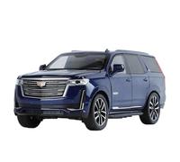 WHYMIRRJ Diecast 1:24 For Cadillac Escalade SUV Scale Alloy Car Models Simulation Luxury Metal Vehicle Model Display Collection Present(Blue)