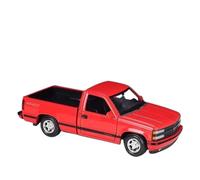 WHYMIRRJ Diecast 1:24 For Chevrolet 454 SS Alloy Pickup Car Models Exquisite Scale Vehicle Model Kits Display Collection Souvenirs Present(Red)