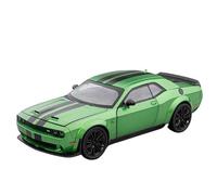 WHYMIRRJ Diecast 1:24 For Dodge Challenger SRT Alloy Racing Car Model Scale Luxury Metal Vehicle Model Collectors Ornaments Present(Green)