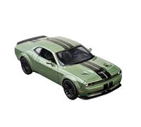 WHYMIRRJ Diecast 1:24 For Dodge Challenger SRT Alloy Sports Car Model Scale Exquisite Metal Vehicle Model Collectors Ornaments Present(Green)