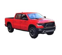 WHYMIRRJ Diecast 1:24 For Dodge RAM 1500 Rebel Pickup Alloy Car Models Simulation Vehicle Model Ornaments Collection Souvenirs Present(Red)