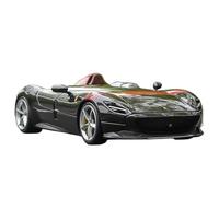 WHYMIRRJ Diecast 1:24 For Ferrari Monza SP1 Supercar Alloy Car Models Simulation Scale Vehicle Model Kits For Display Car Lovers(Black)