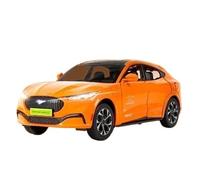 WHYMIRRJ Diecast 1:24 For Ford Mustang Electric Horse Mach-E Alloy Car Models Exquisite Scale Vehicle Model Display Deco Present(Orange)