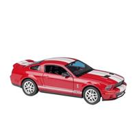 WHYMIRRJ Diecast 1:24 For Ford Mustang Shelby GT500 2007 Alloy Car Models Scale Model Kits Realistic Vehicle Models Collection Present(Red)