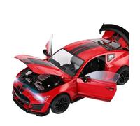 WHYMIRRJ Diecast 1:24 For Ford Mustang Viper Alloy Car Models Scale Simulation Vehicle Model Kits Ornaments Collection Souvenirs Present(Red)